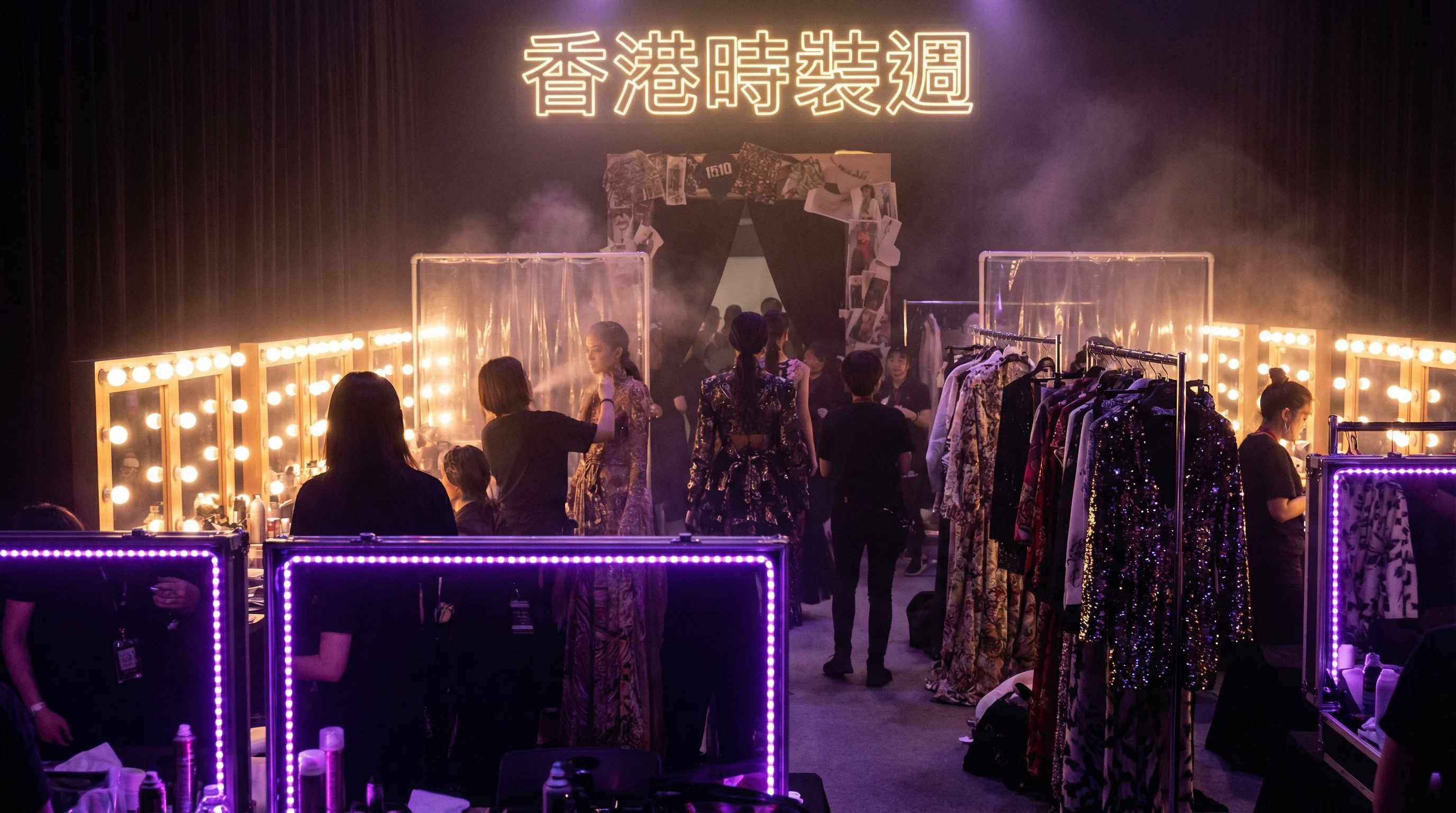 后台拍摄的独家画面